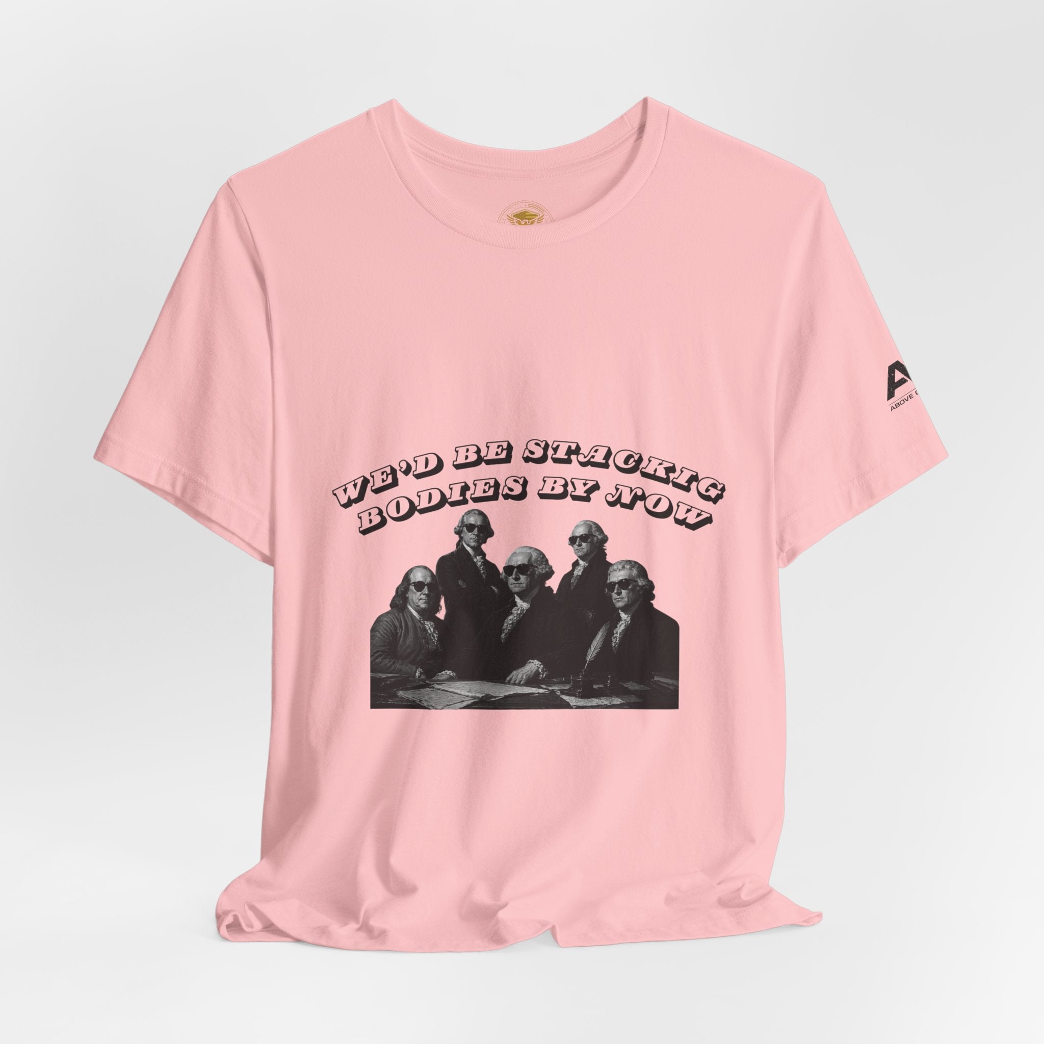 Graphic Tee — “Who Be Stacking Bodies?” Vintage Band Photo