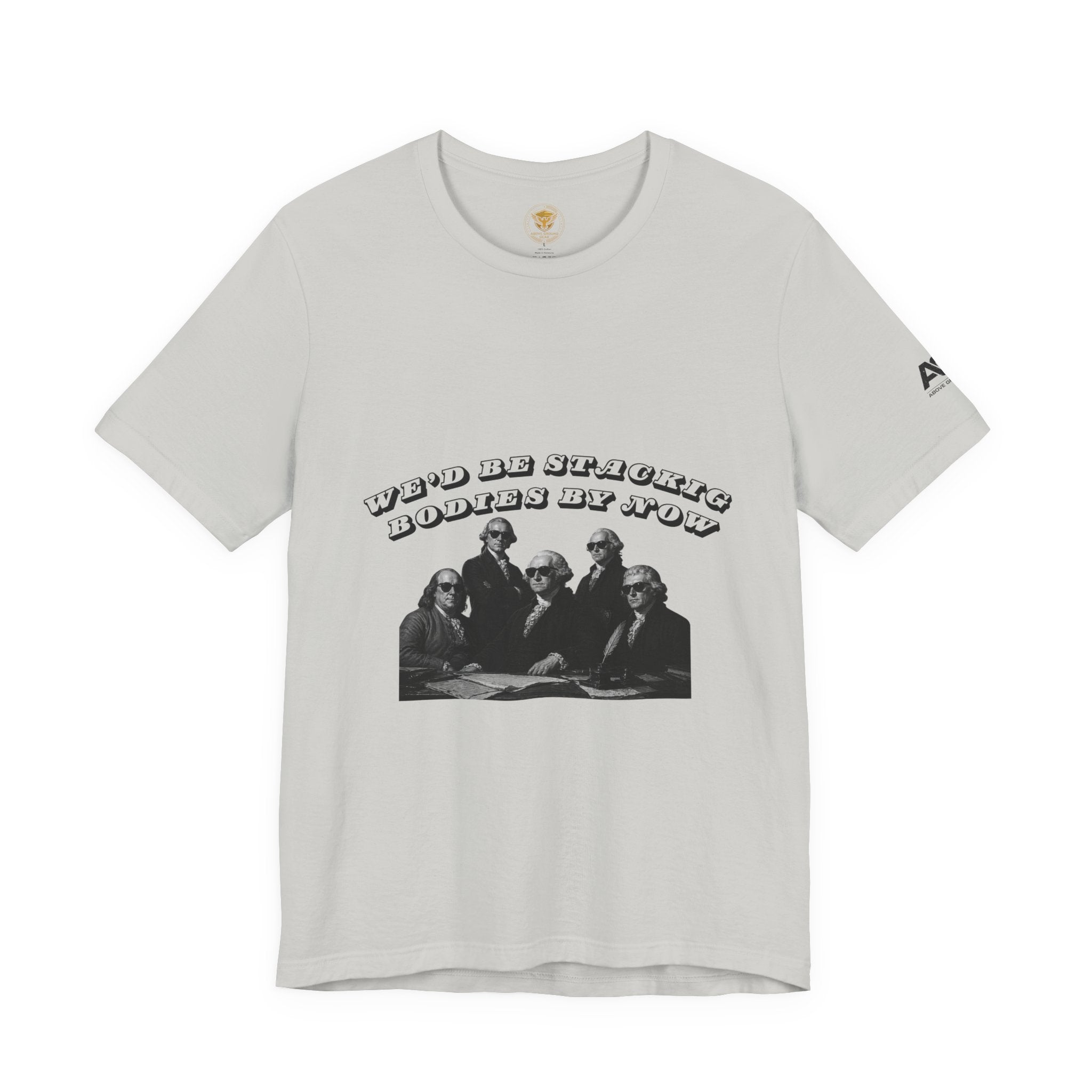 Graphic Tee — “Who Be Stacking Bodies?” Vintage Band Photo