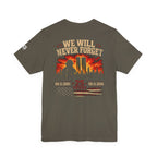 We Will Never Forget 9/11 Memorial T-Shirt