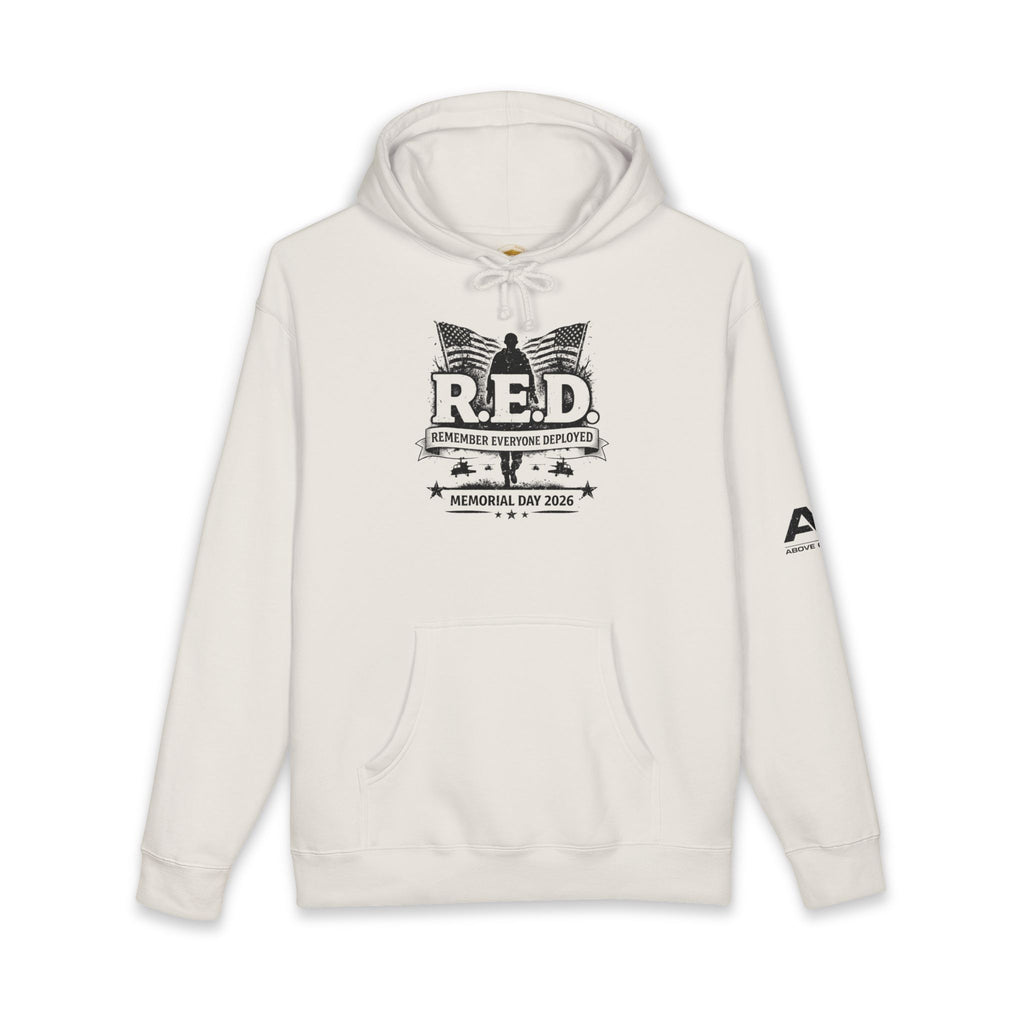 R.E.D. Memorial Day Hoodie — Remember Everyone Deployed Veteran Tribute Pullover