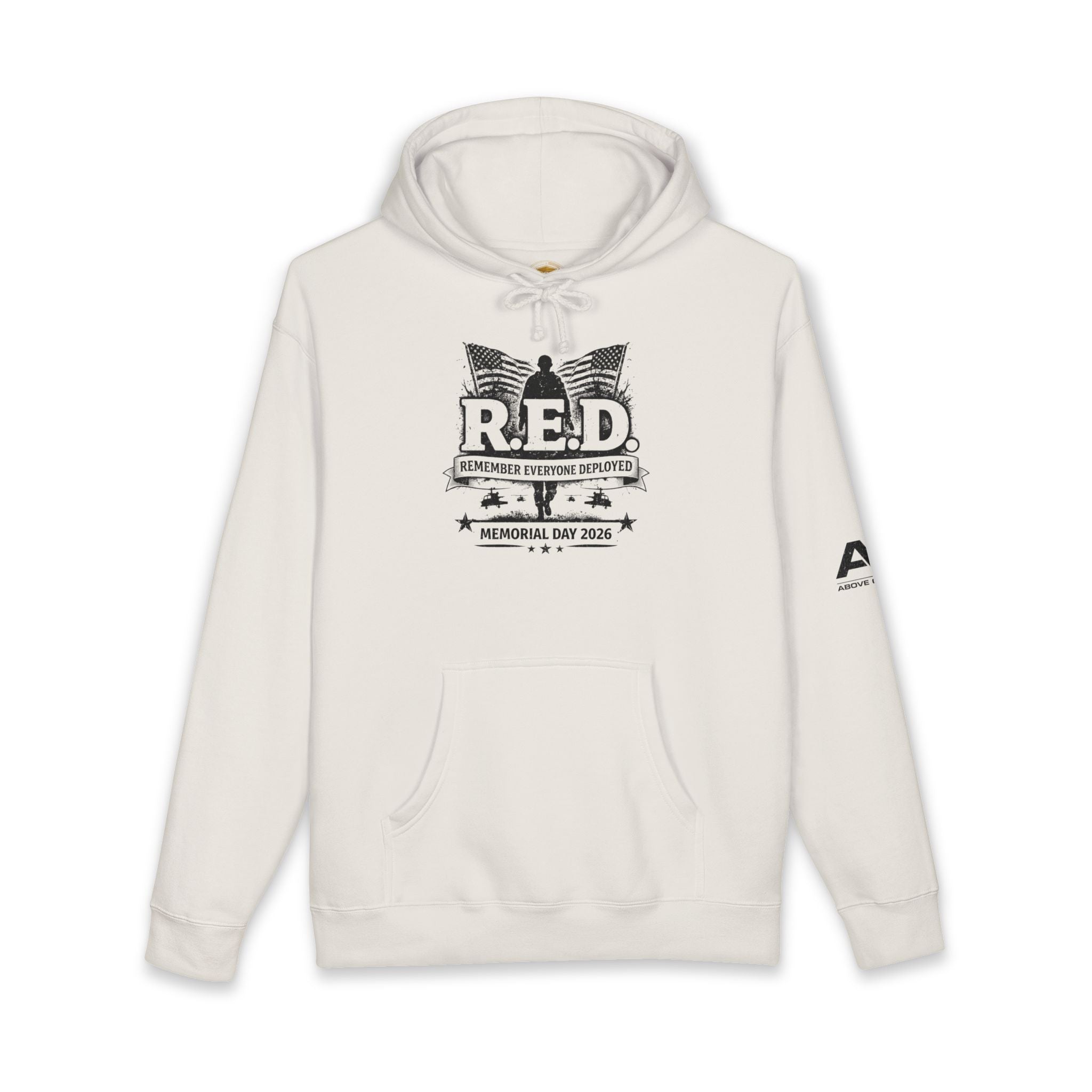 R.E.D. Memorial Day Hoodie — Remember Everyone Deployed Veteran Tribute Pullover