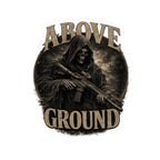 Above Ground Grim Reaper Rifle Sticker — Military Tactical Kiss-Cut Decal