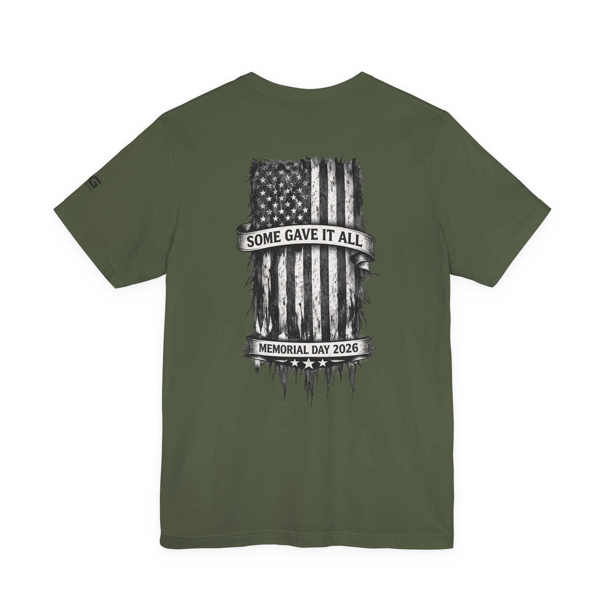 Memorial Day Tee — "Some Gave It All" Distressed American Flag T-Shirt