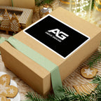 Above Ground AG Logo Sticker — Kiss-Cut Black Vinyl Laptop Decal