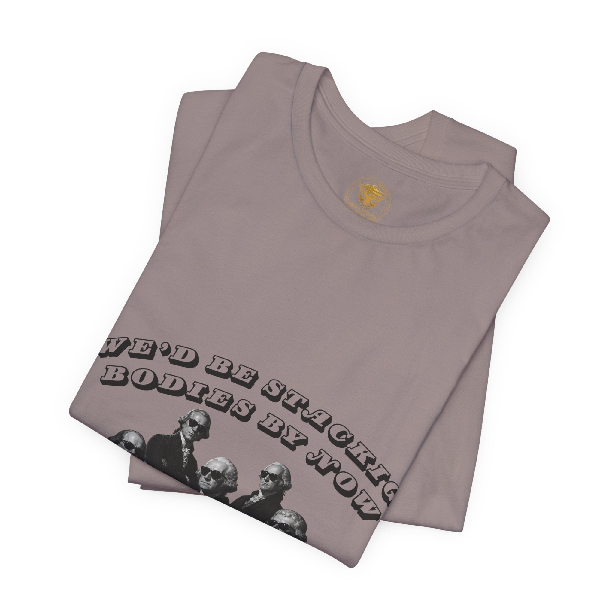 Graphic Tee — “Who Be Stacking Bodies?” Vintage Band Photo