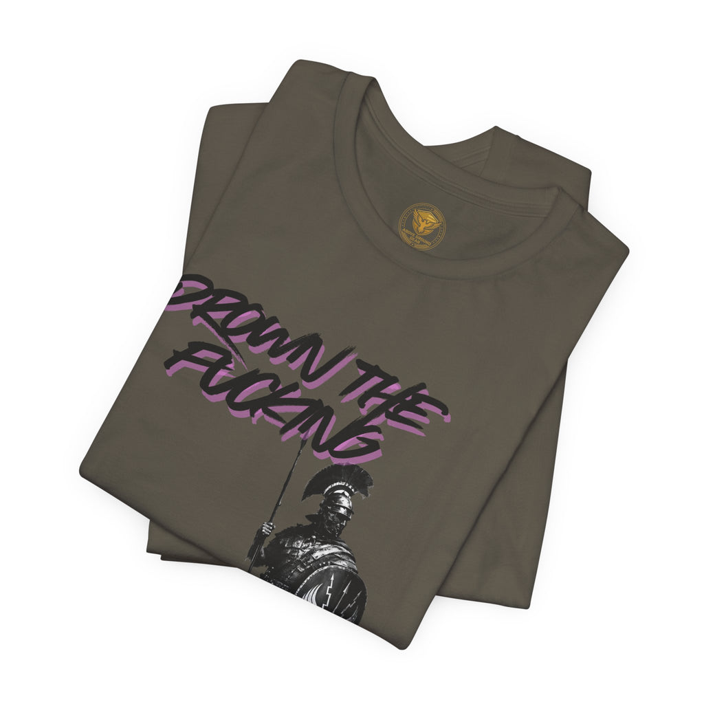 T-Shirt — "Drown the Fucking Weak" Spartan Warrior Graphic Tee