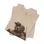 T-Shirt — 'Hurry Up and Wait' Military Sloth Graphic Tee