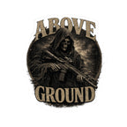 Above Ground Grim Reaper Rifle Sticker — Military Tactical Kiss-Cut Decal