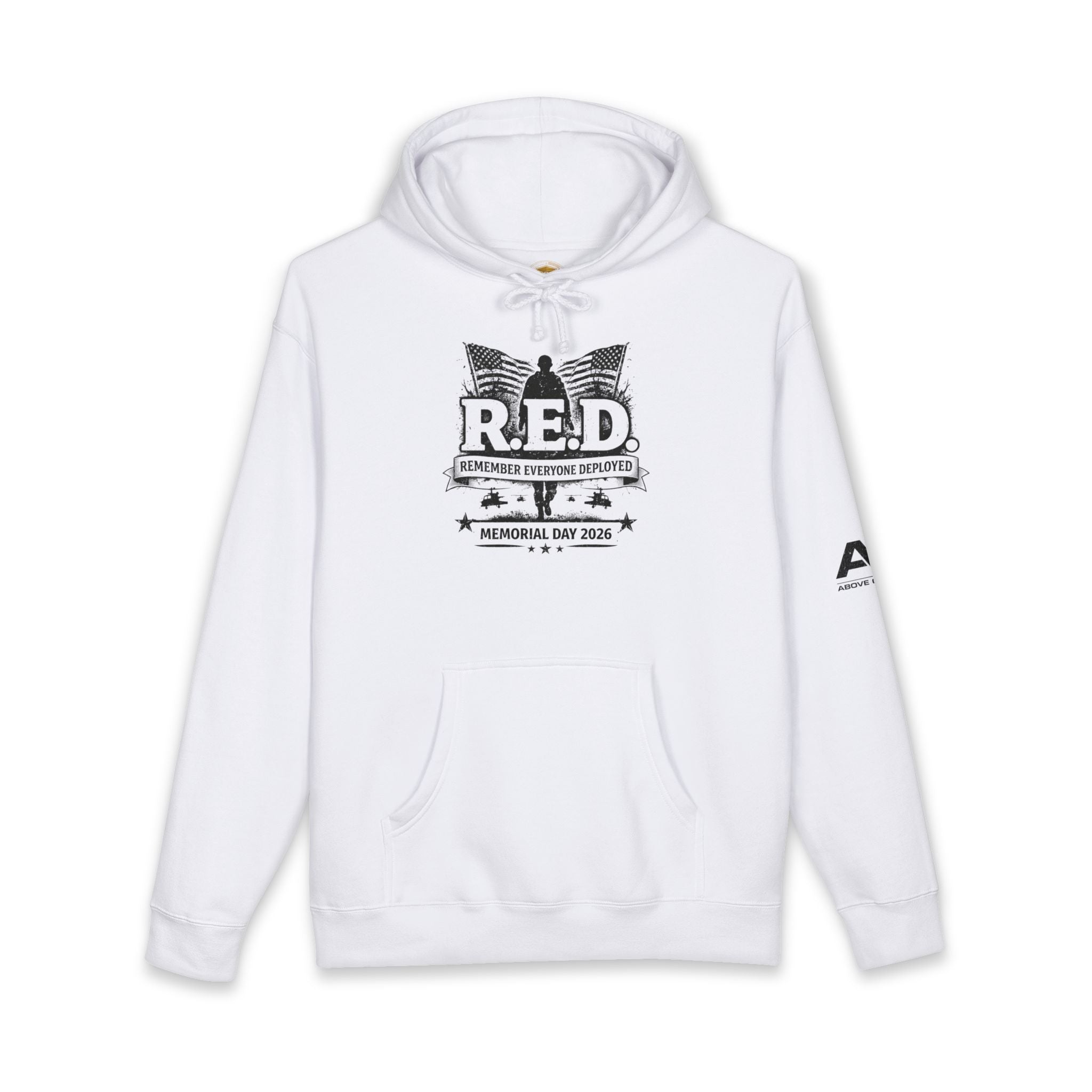 R.E.D. Memorial Day Hoodie — Remember Everyone Deployed Veteran Tribute Pullover