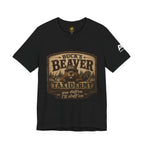 Beaver Taxidermy T‑Shirt — "Buck's Beaver Taxidermy: you duffern I'll stuff 'em" Rustic Hunting Tee