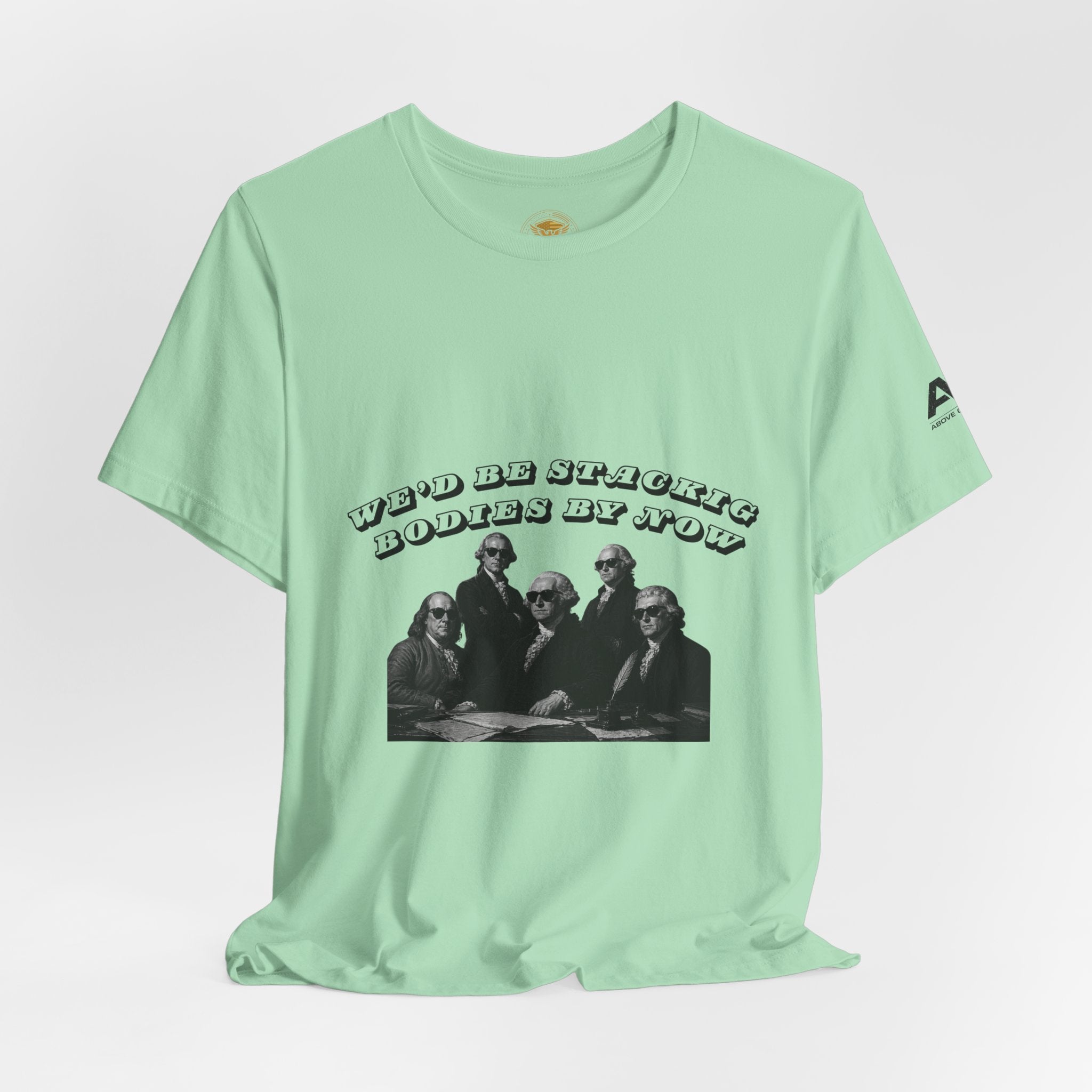 Graphic Tee — “Who Be Stacking Bodies?” Vintage Band Photo