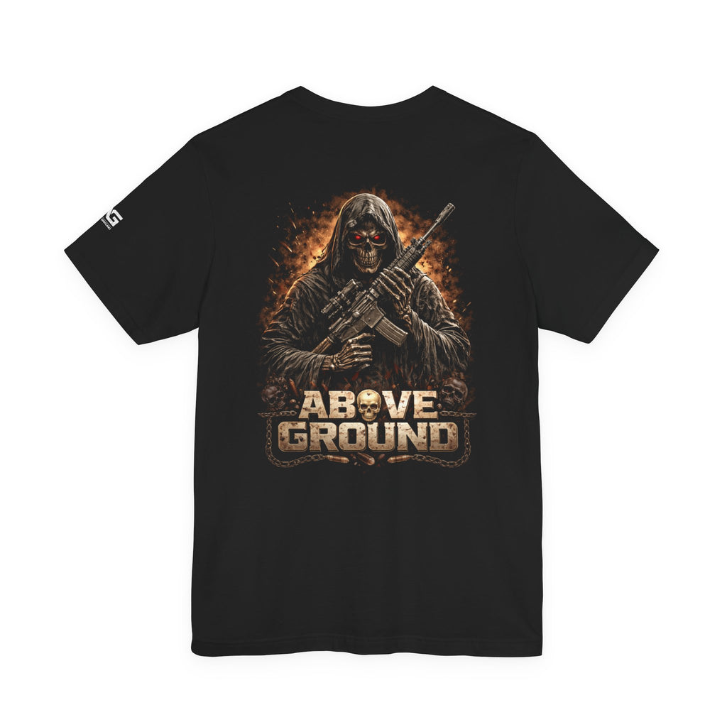 Above Ground Tactical T-Shirt — Skull Graphic Tee
