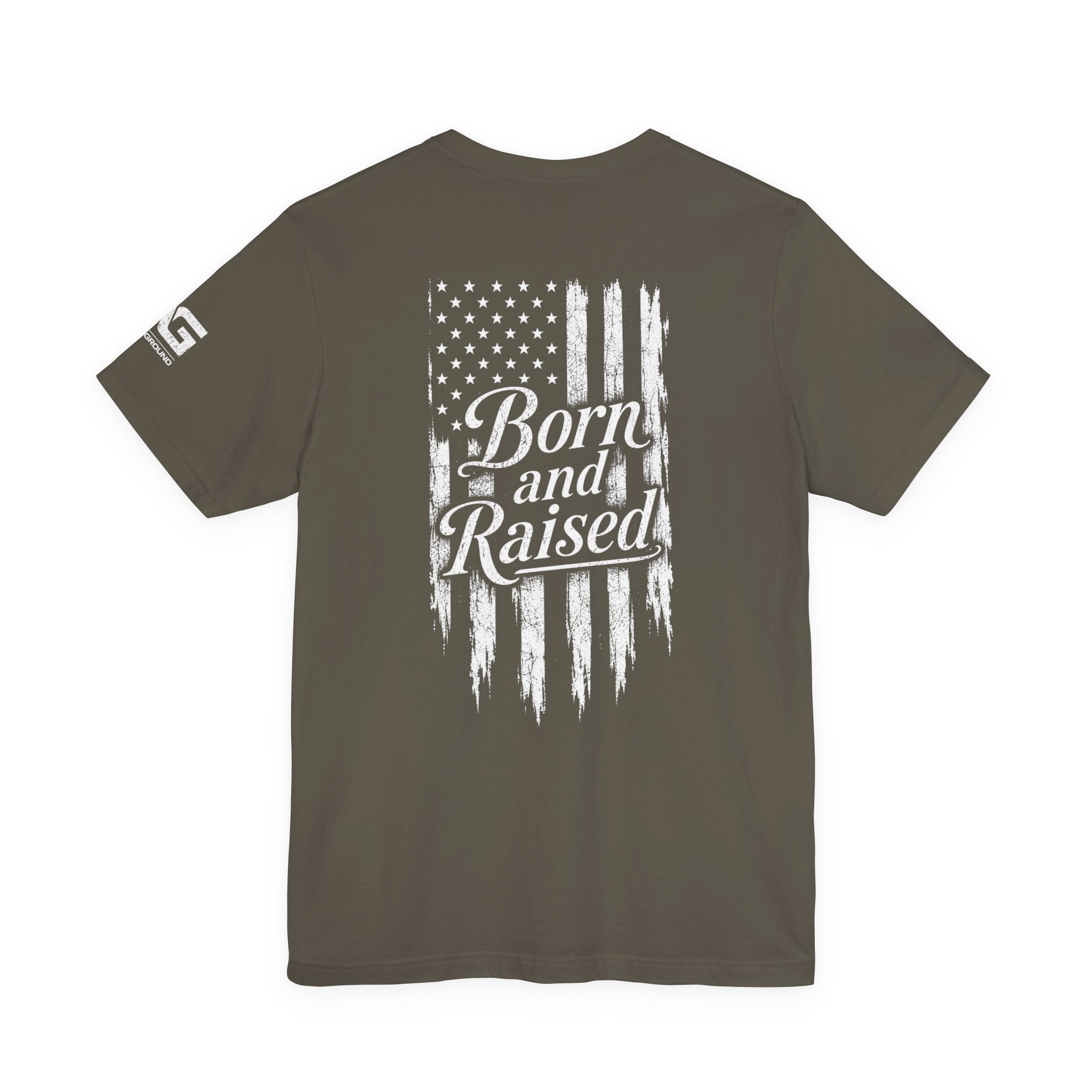 Born and Raised American Flag T-Shirt — 1776 Patriotic Tee