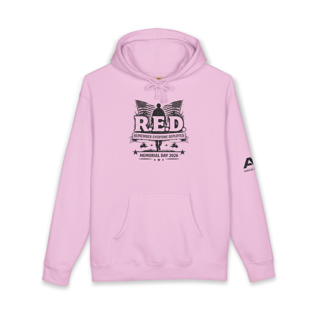 R.E.D. Memorial Day Hoodie — Remember Everyone Deployed Veteran Tribute Pullover