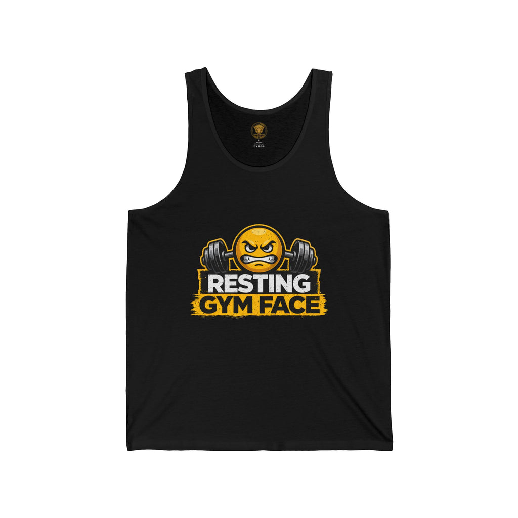 Gym Tank — "Resting Gym Face" Weightlifting Tank Top