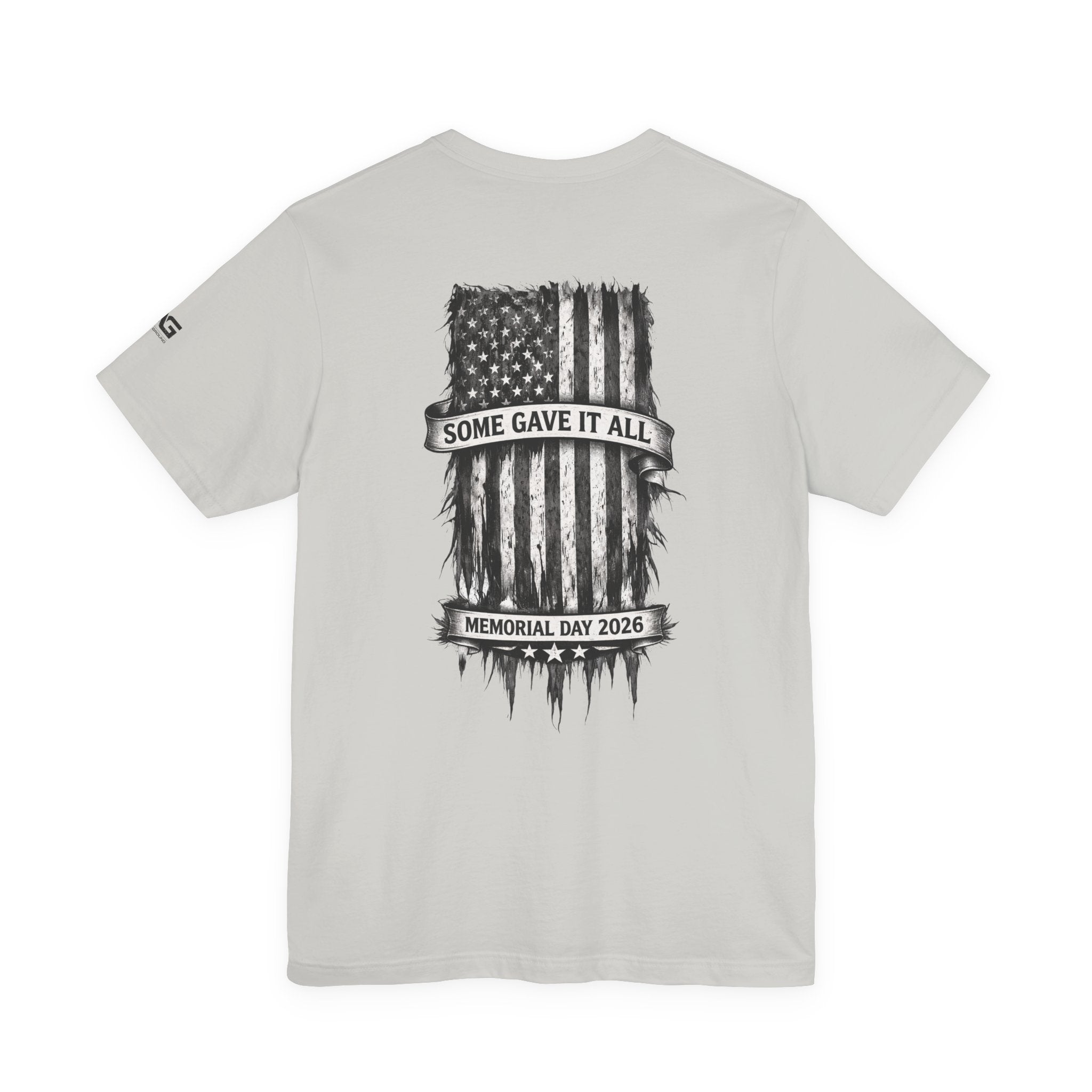 Memorial Day Tee — "Some Gave It All" Distressed American Flag T-Shirt