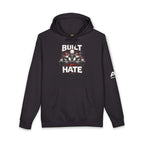 Built Not By Hate Camo Hoodie — Skull & Barbell Fitness Pullover