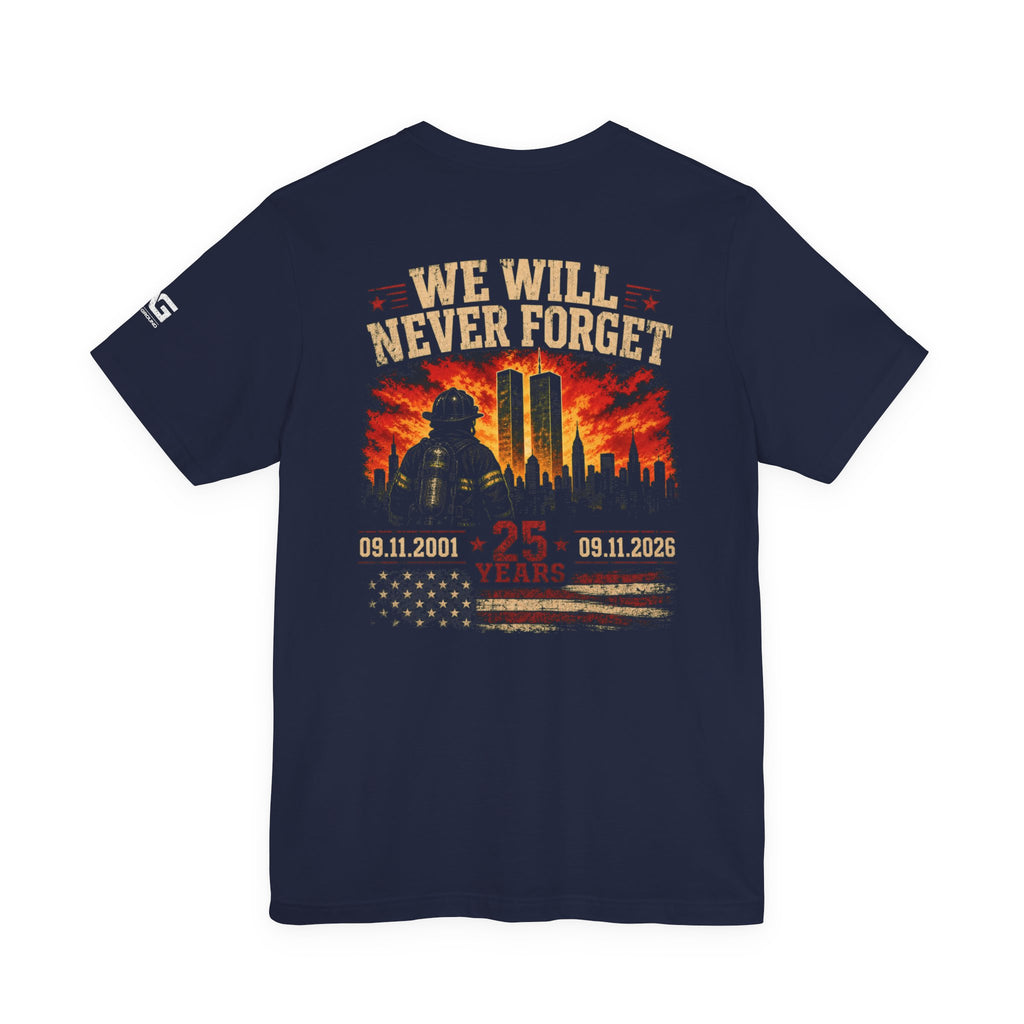 We Will Never Forget 9/11 Memorial T-Shirt