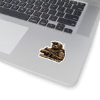 Hurry Up and Wait Military Sloth Sticker — Tactical Vinyl Kiss-Cut