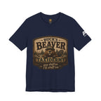 Beaver Taxidermy T‑Shirt — "Buck's Beaver Taxidermy: you duffern I'll stuff 'em" Rustic Hunting Tee