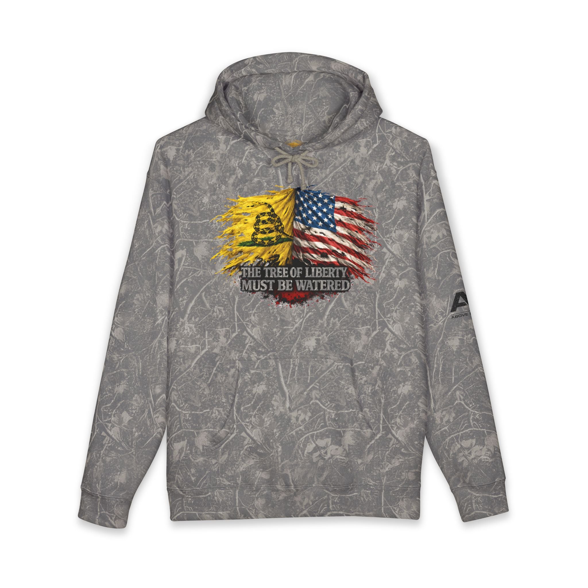 Liberty Tree Hoodie — "The Tree of Liberty Must Be Watered" American Flag Sweatshirt