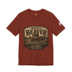 Beaver Taxidermy T‑Shirt — "Buck's Beaver Taxidermy: you duffern I'll stuff 'em" Rustic Hunting Tee
