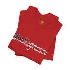 Undiagnosed T‑Shirt — Patriotic American Flag Script Tee