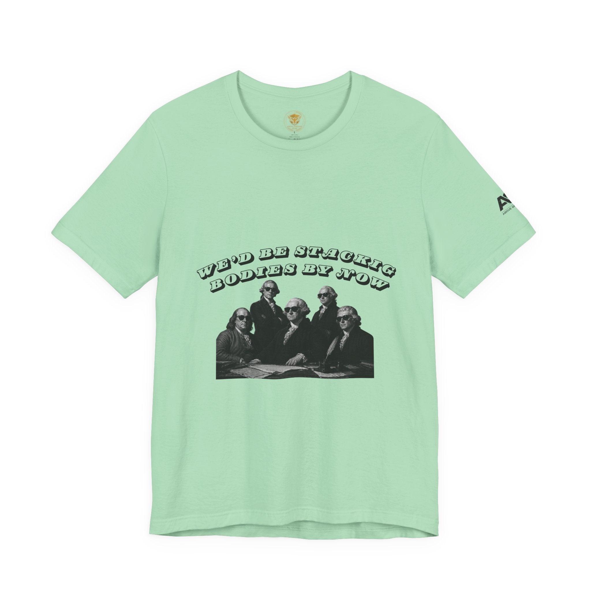 Graphic Tee — “Who Be Stacking Bodies?” Vintage Band Photo