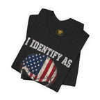 Patriotic Skull Tee - "I Identify As Your Problem" Graphic T-Shirt