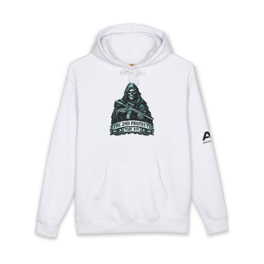 Hoodie - 'The 2nd Protects the 1st' Grim Reaper 2A Graphic Hoodie