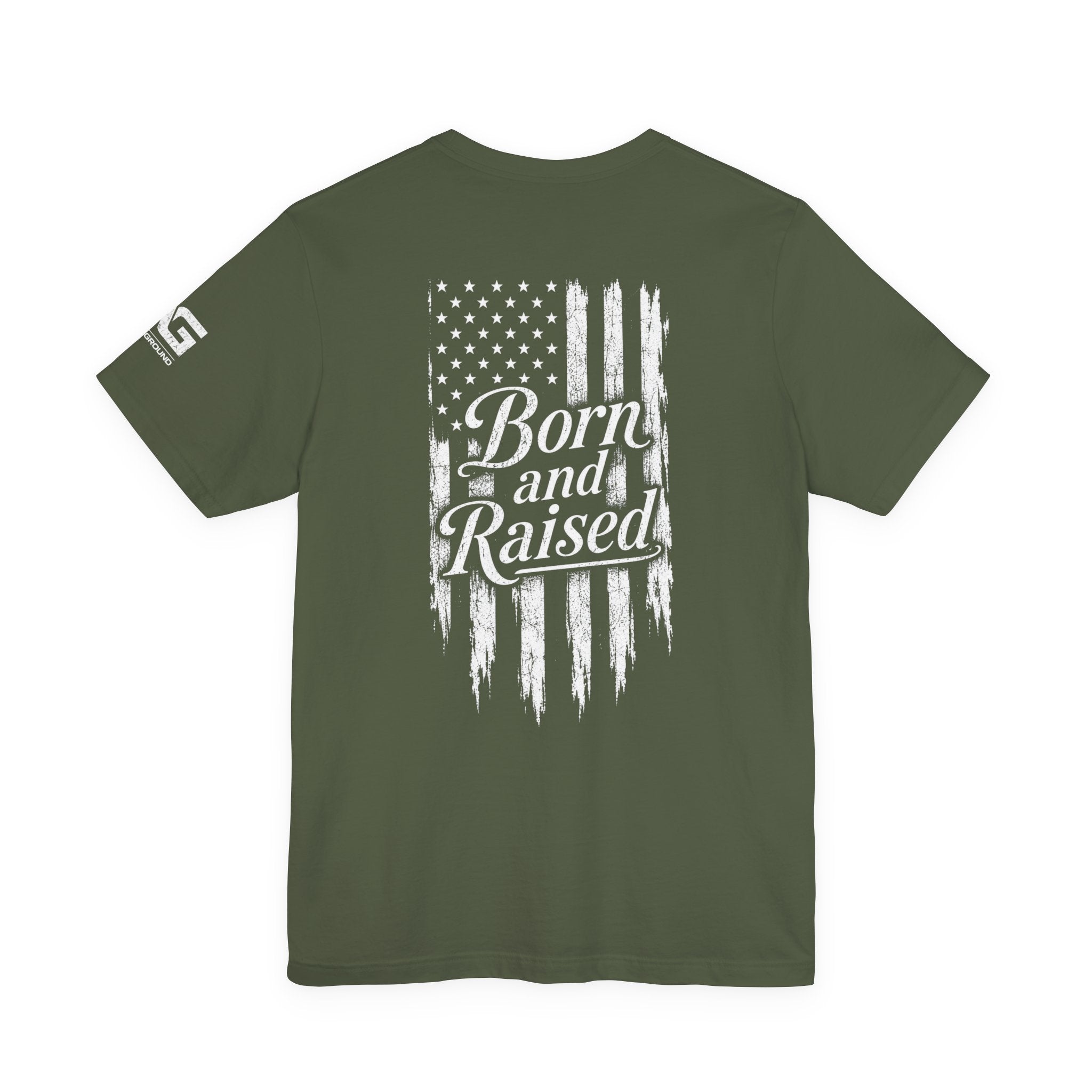 Born and Raised American Flag T-Shirt — 1776 Patriotic Tee