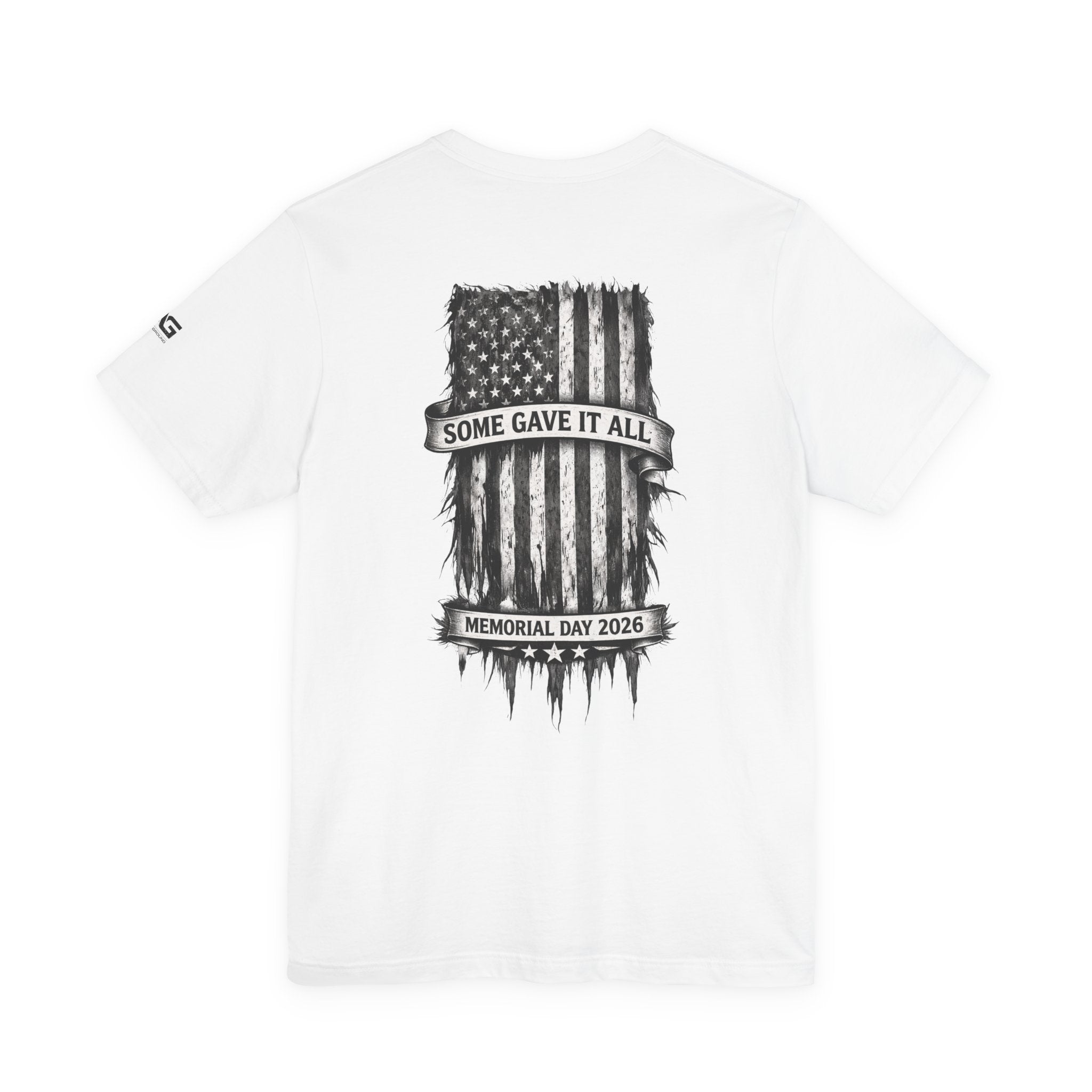 Memorial Day Tee — "Some Gave It All" Distressed American Flag T-Shirt