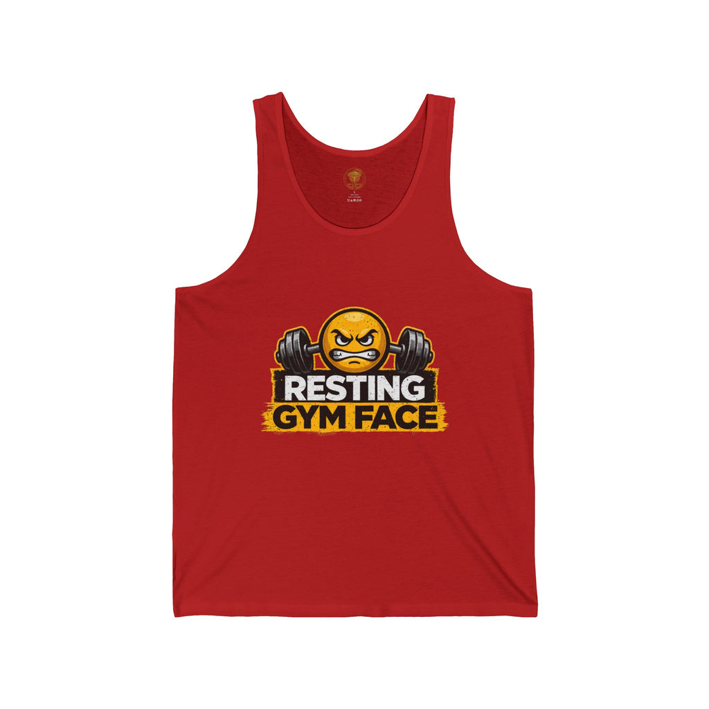 Gym Tank — "Resting Gym Face" Weightlifting Tank Top