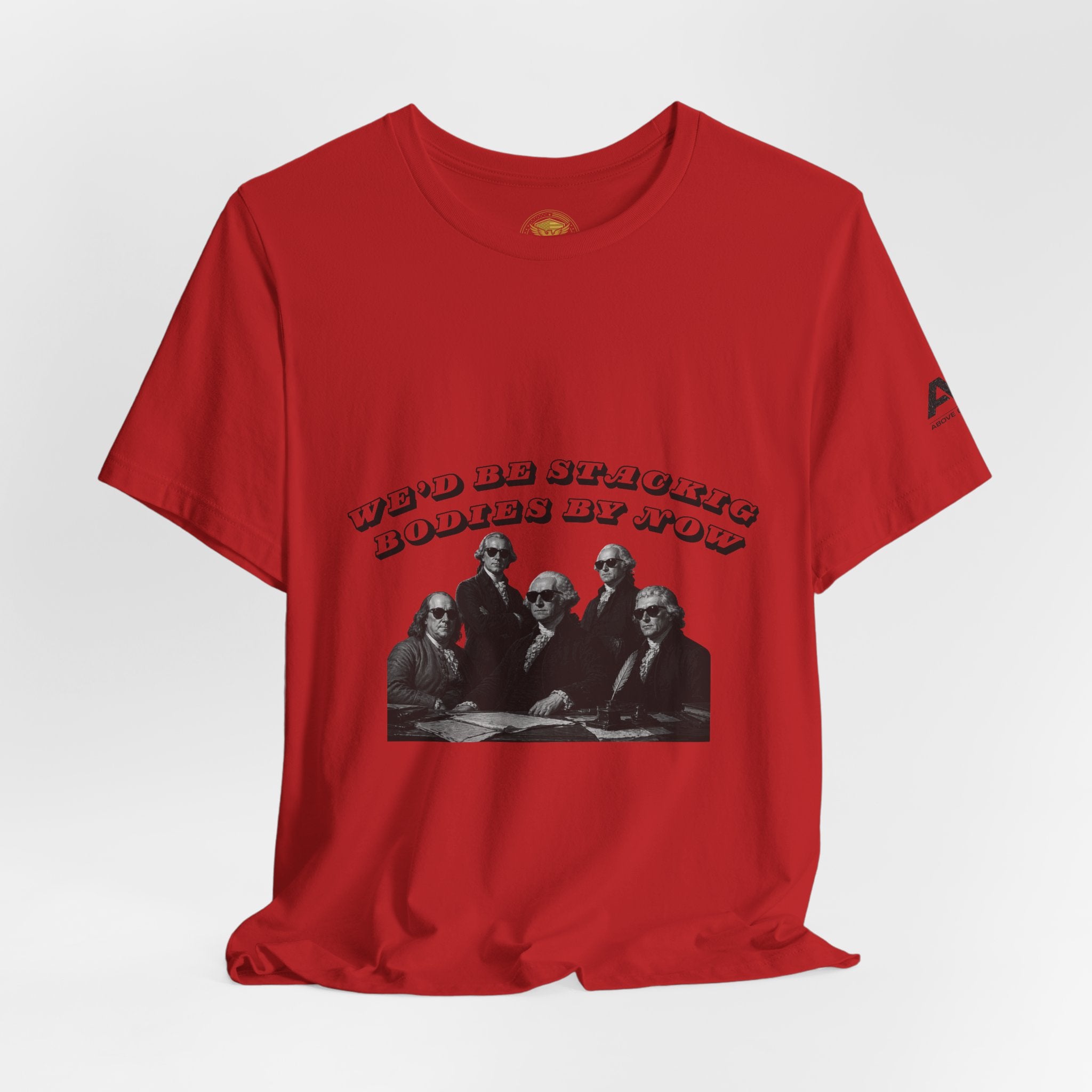 Graphic Tee — “Who Be Stacking Bodies?” Vintage Band Photo