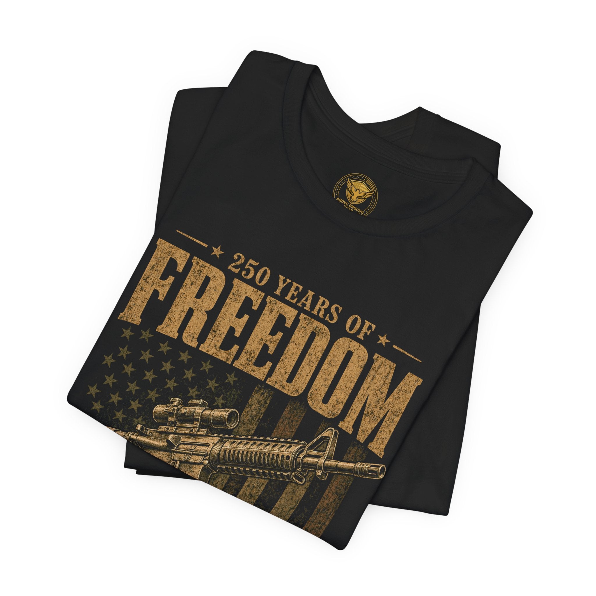 Freedom 1776 Rifle T-Shirt — Defend Liberty Patriotic Tee