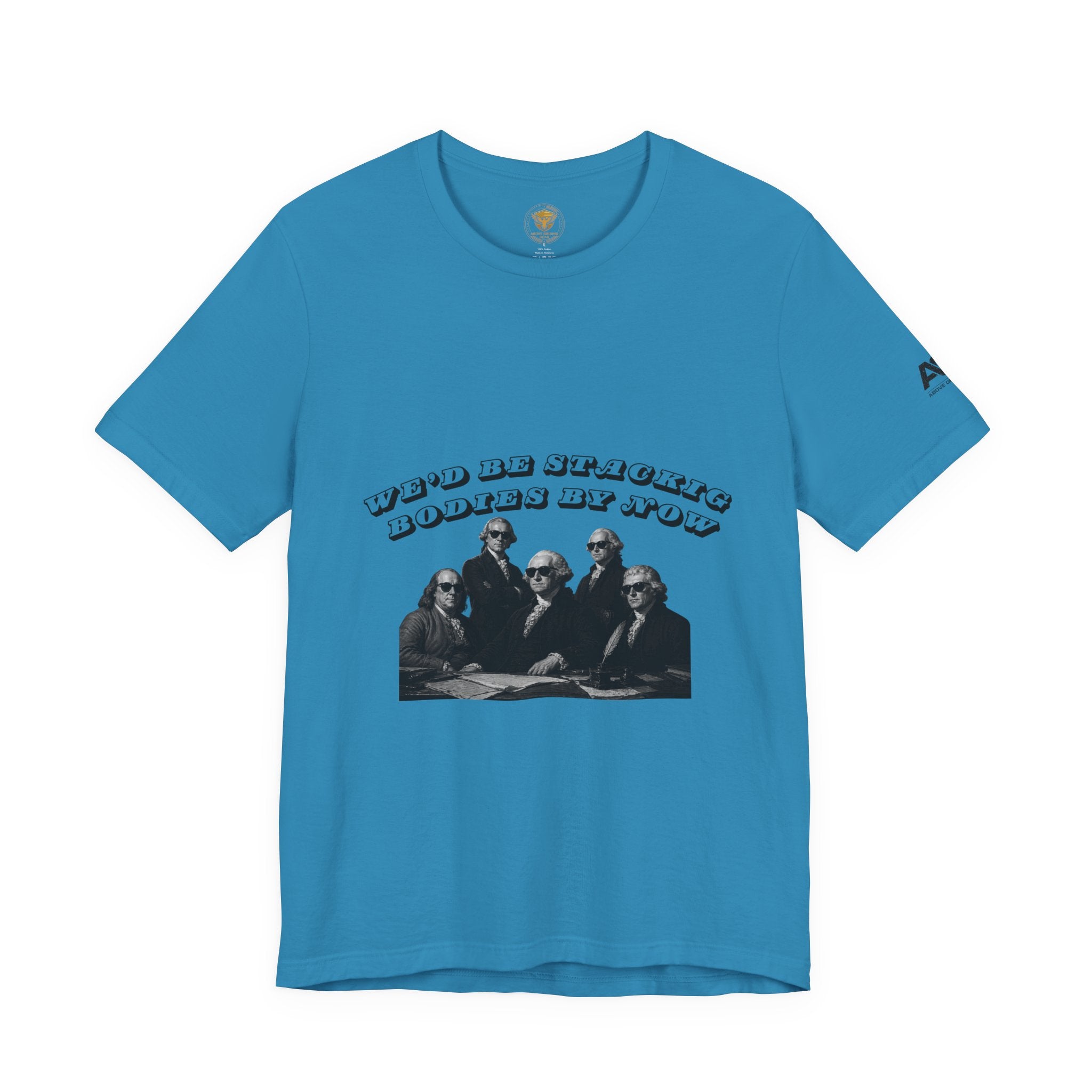 Graphic Tee — “Who Be Stacking Bodies?” Vintage Band Photo