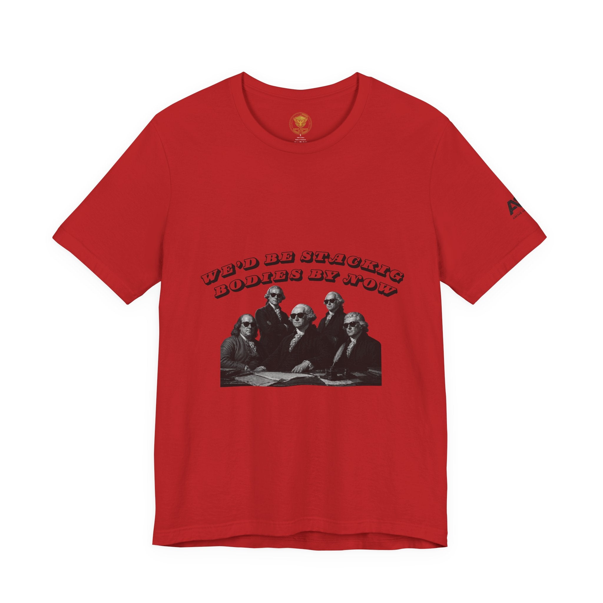 Graphic Tee — “Who Be Stacking Bodies?” Vintage Band Photo