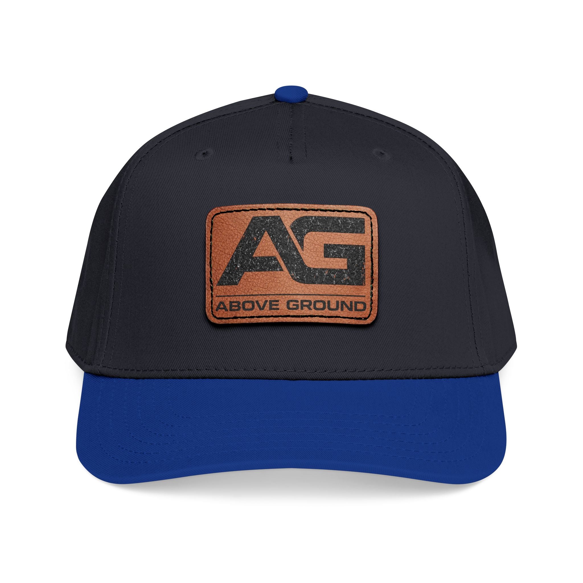 Above Ground Leather Patch Baseball Cap