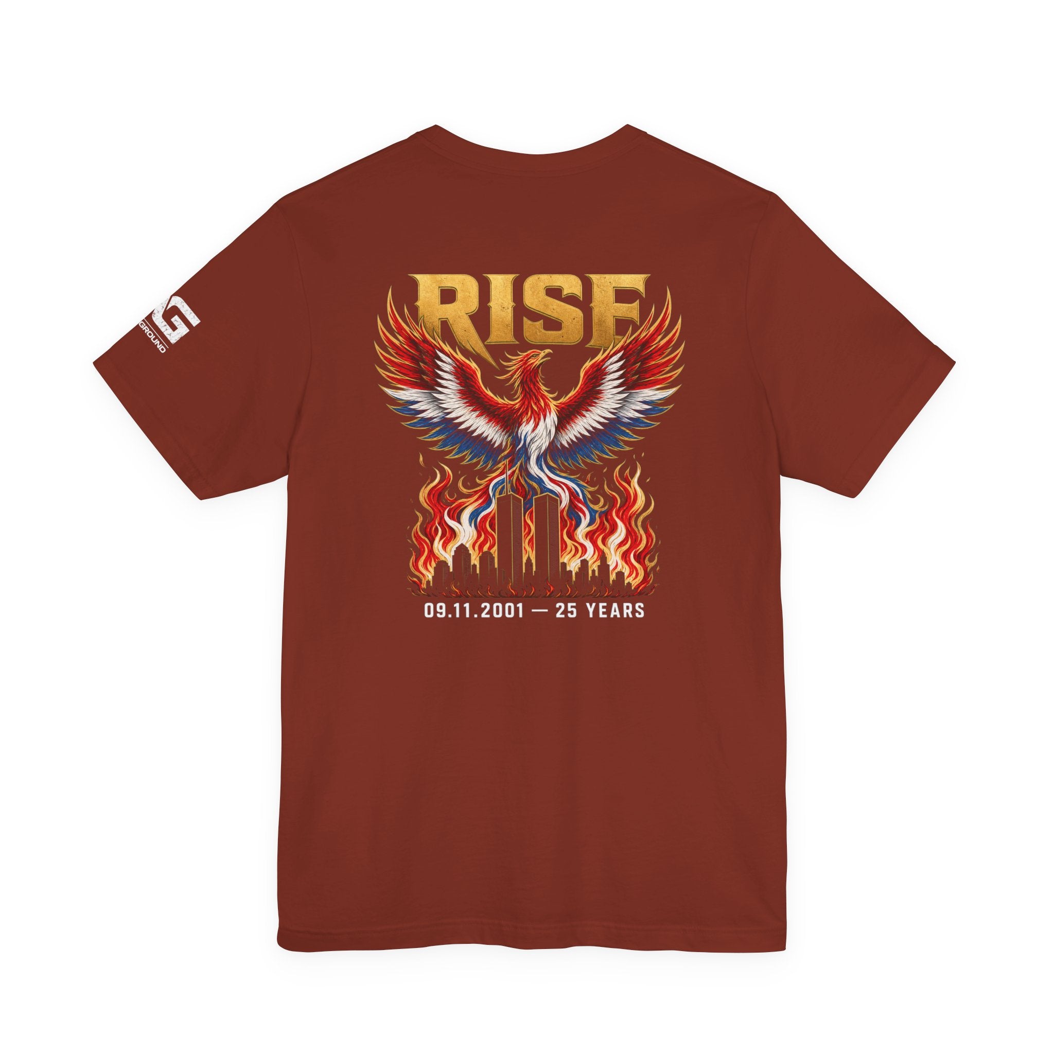 Rise Phoenix T‑Shirt — 9/11 25th Anniversary Memorial Tee