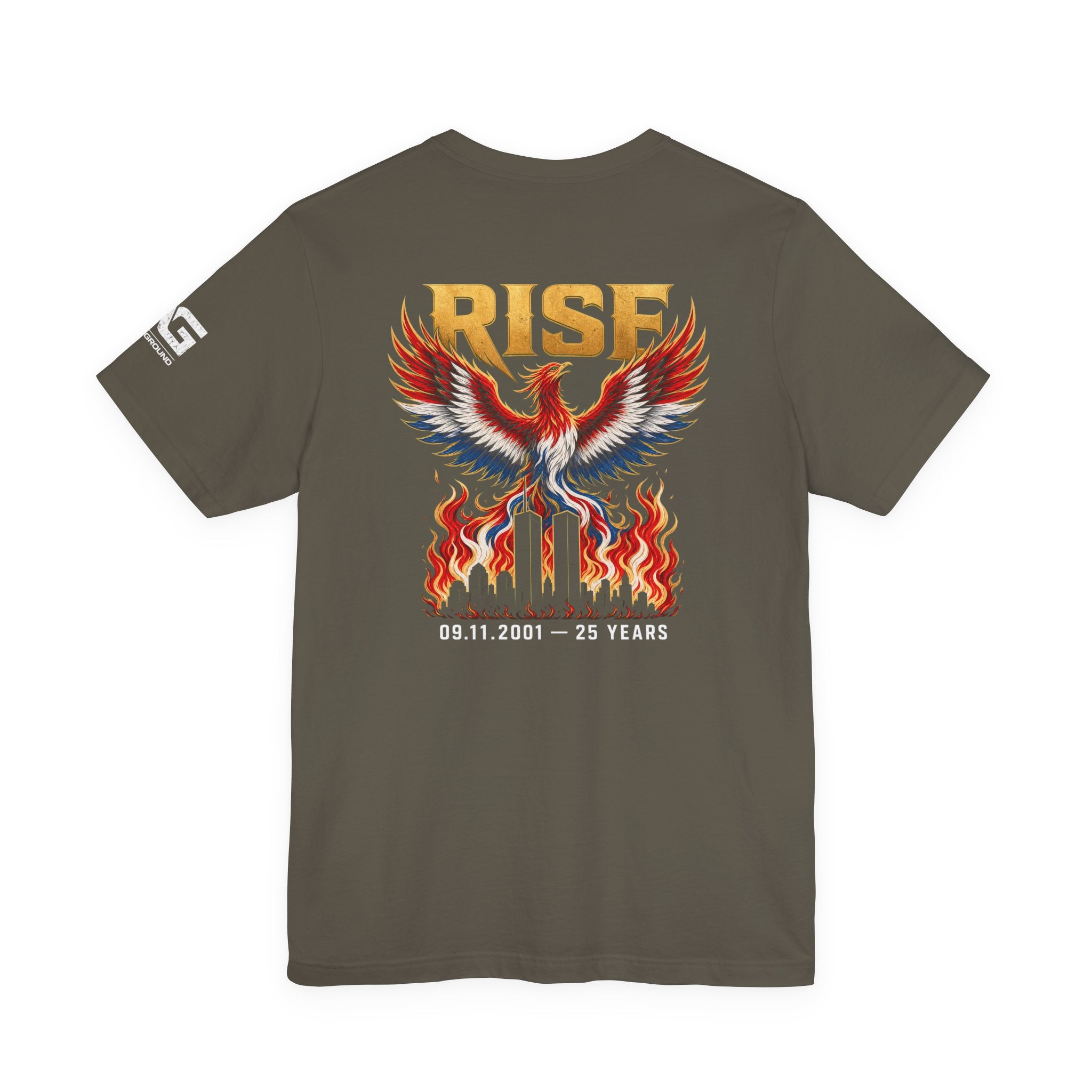 Rise Phoenix T‑Shirt — 9/11 25th Anniversary Memorial Tee