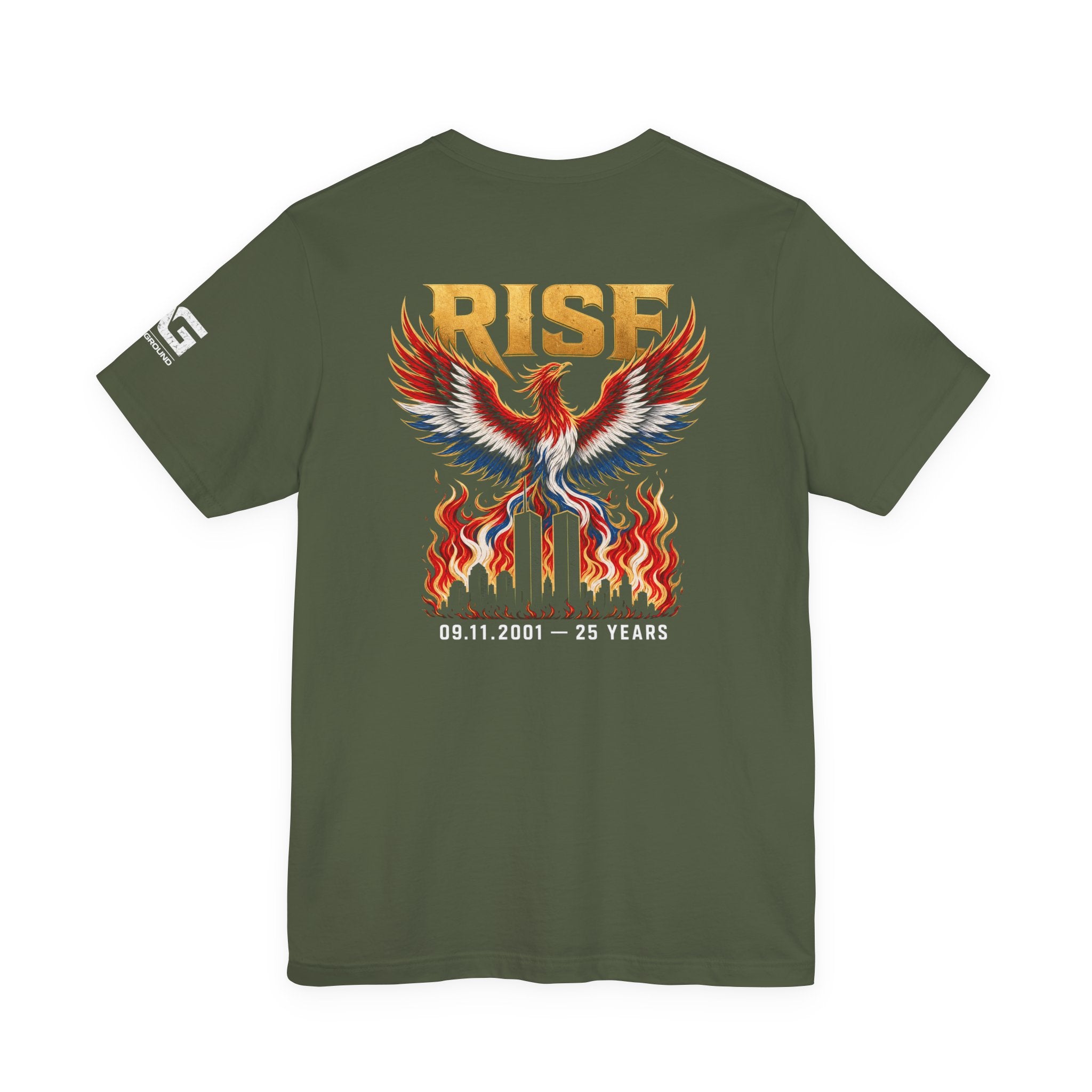 Rise Phoenix T‑Shirt — 9/11 25th Anniversary Memorial Tee