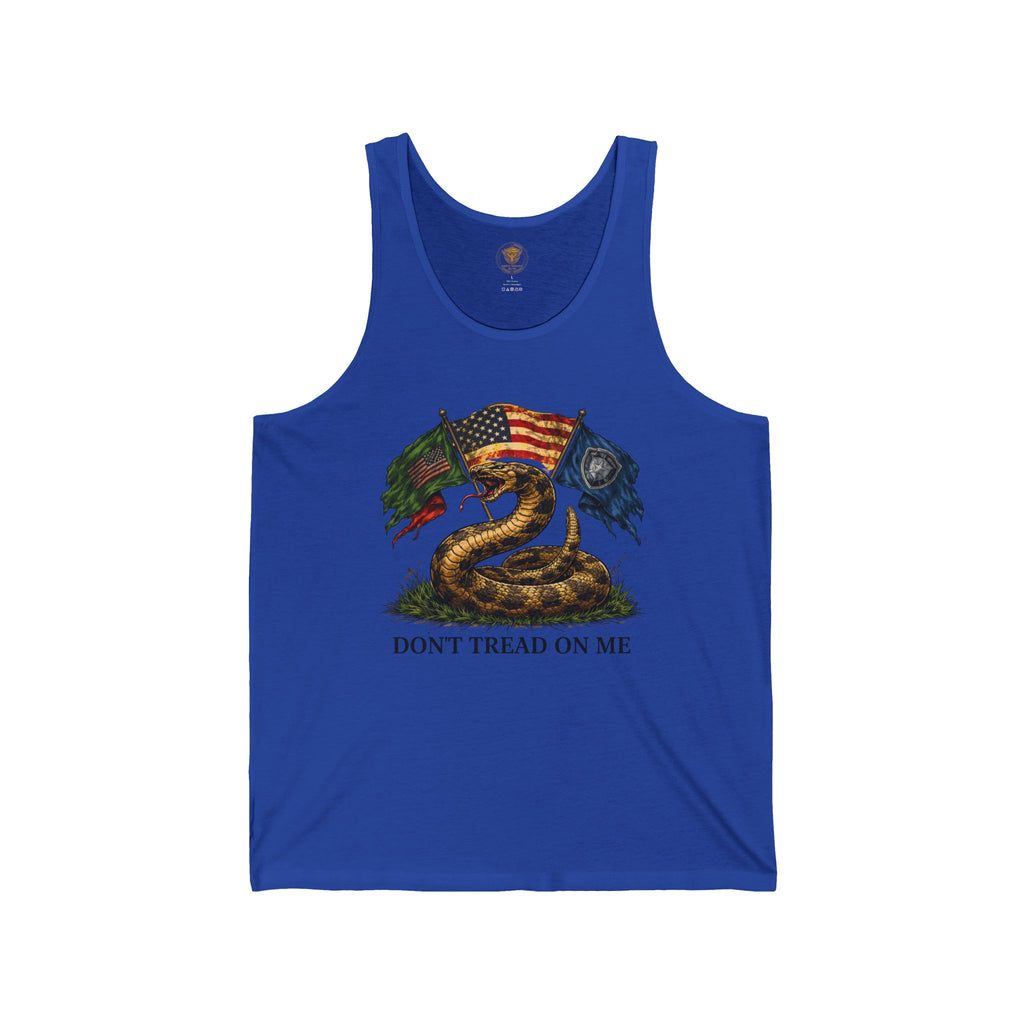 Don't Tread On Me Snake Tank Top — Patriotic Gadsden Flag Design