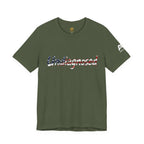 Undiagnosed T‑Shirt — Patriotic American Flag Script Tee