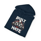 Built Not By Hate Camo Hoodie — Skull & Barbell Fitness Pullover