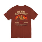 We Will Never Forget 9/11 Memorial T-Shirt