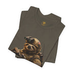 T-Shirt — 'Hurry Up and Wait' Military Sloth Graphic Tee