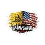 Kiss-Cut Sticker — 'The Tree Of Liberty Must Be Watered' Patriotic Decal