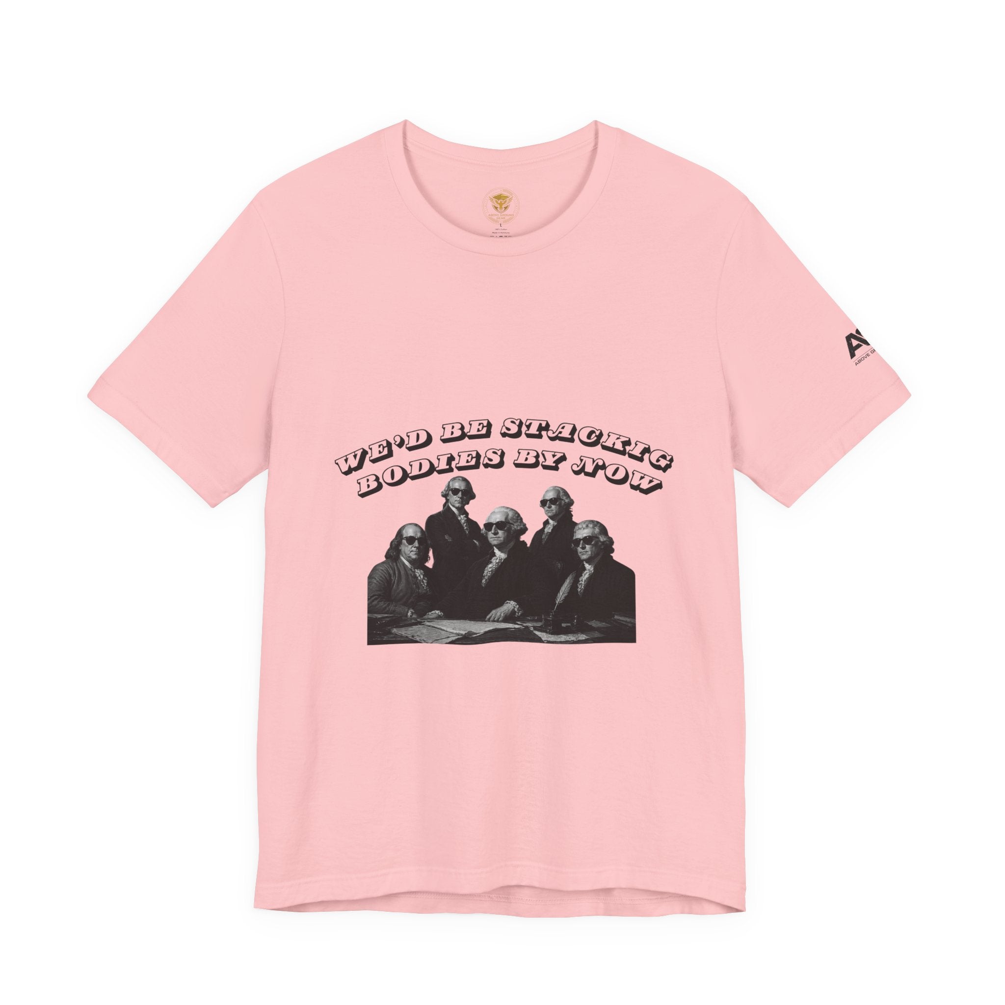 Graphic Tee — “Who Be Stacking Bodies?” Vintage Band Photo