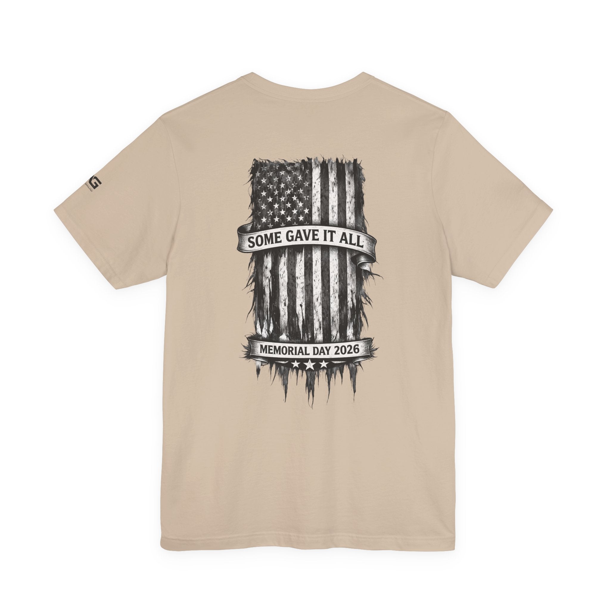 Memorial Day Tee — "Some Gave It All" Distressed American Flag T-Shirt