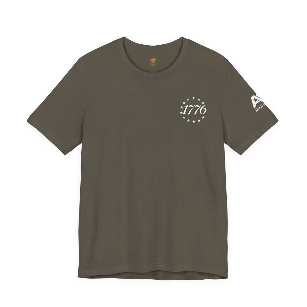Born and Raised American Flag T-Shirt — 1776 Patriotic Tee